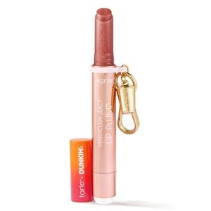 NWT Tarte x Dunkin Donuts Maracuja Juicy Lip Plump In Rosy Mauve Shimmer Glass